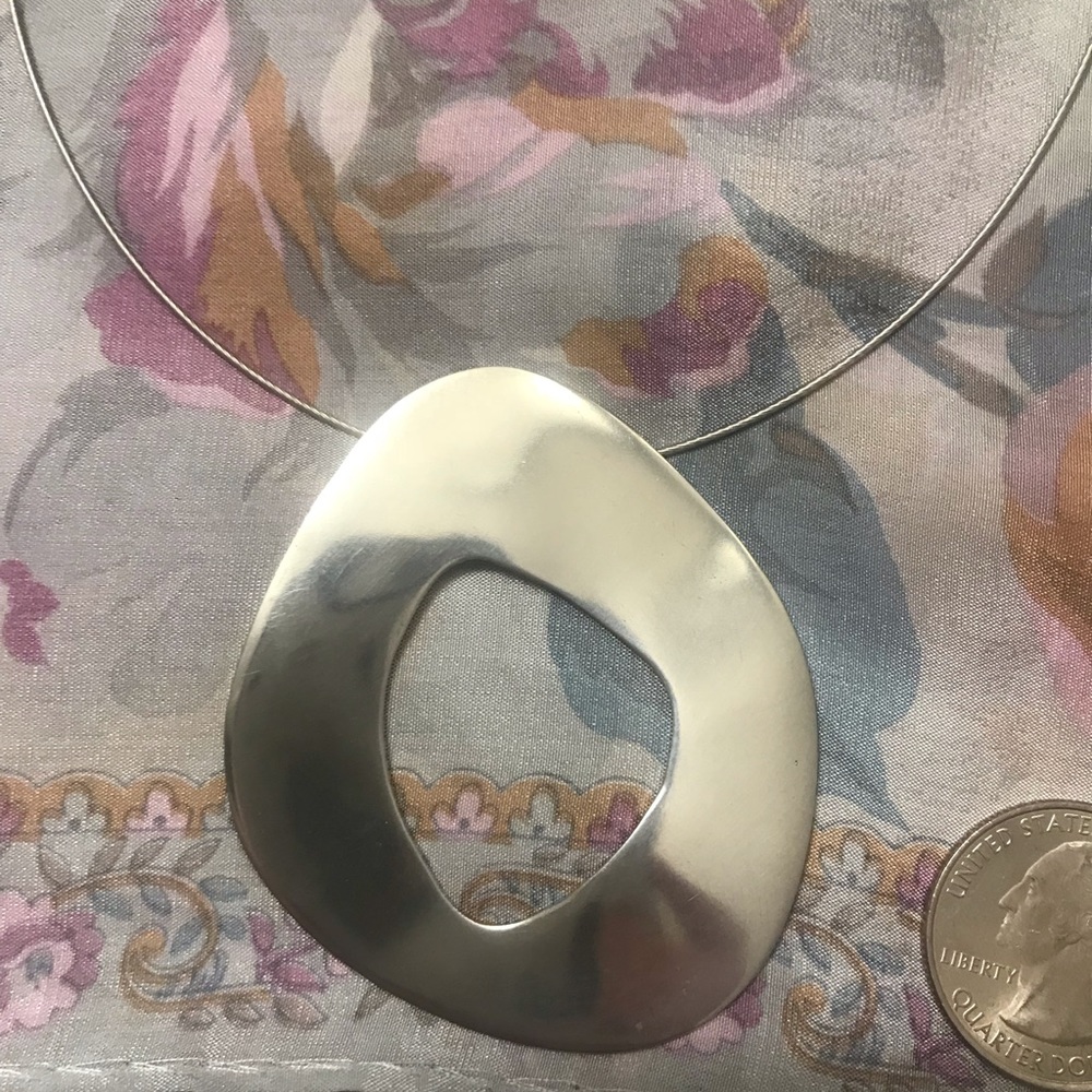 Silver Statement Necklace - Picture 4 of 6